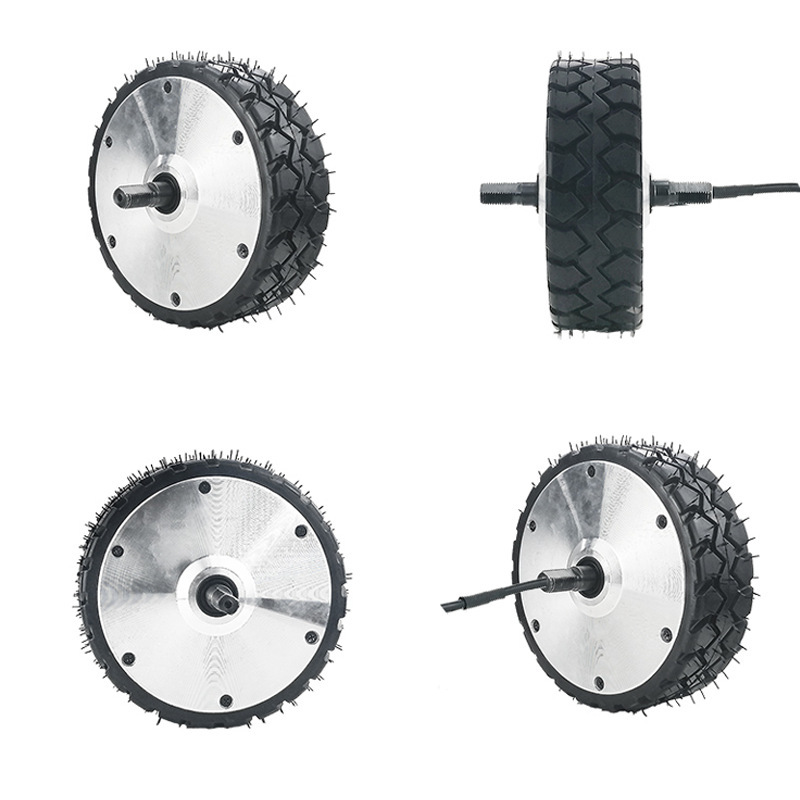 Fomatrade 6inch Semi-Direct-Drive Brushless Hub Motor Electric Motor Power Wheel for Modified Street Vending Carts
