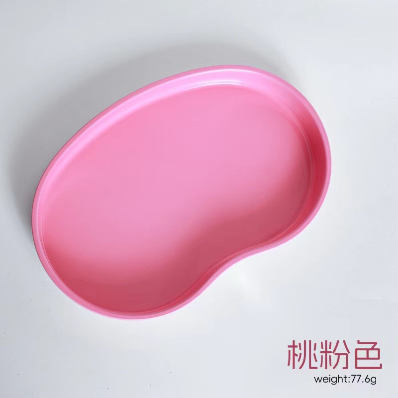 Bandeja de joyería de acero inoxidable, bandeja de almacenamiento de herramientas de escritorio para uñas, bandeja de metal, variedad al por mayor