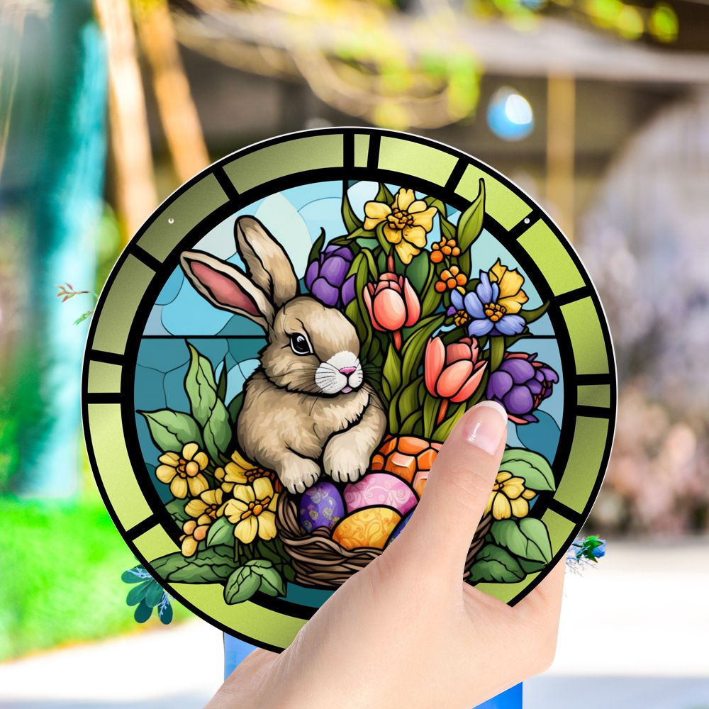95g Weight pendant Home Textiles & Decor Type Acrylic Material Easter Festival Rabbit Pattern Casual, Elegant, Classical Style Easter Casual Elegant Classical Rabbit Arylic Party Supplies Decorations 2
