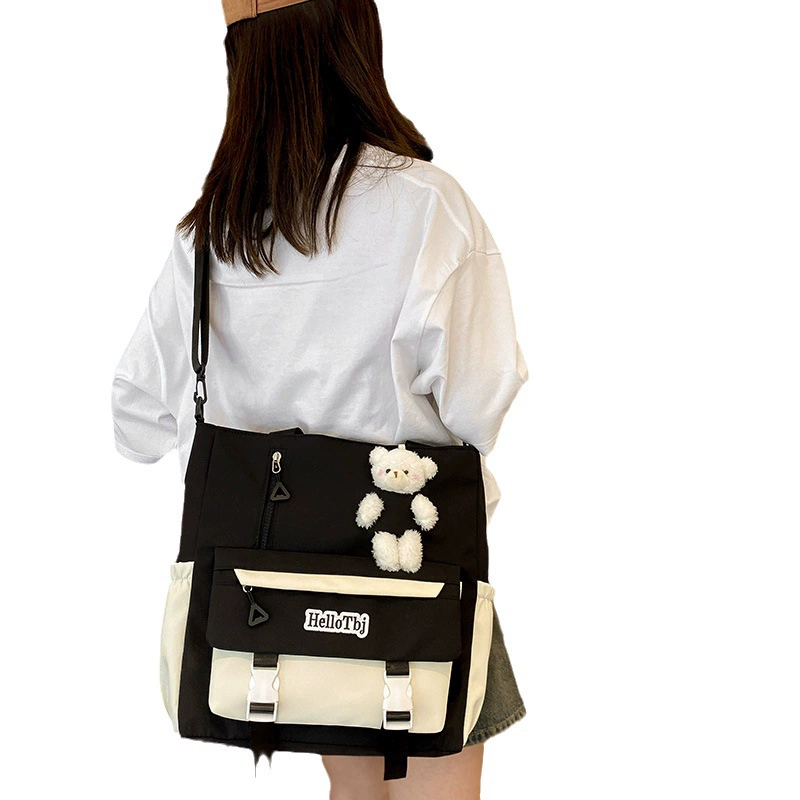 Japanese brand capacious linen bag, oxford cloth