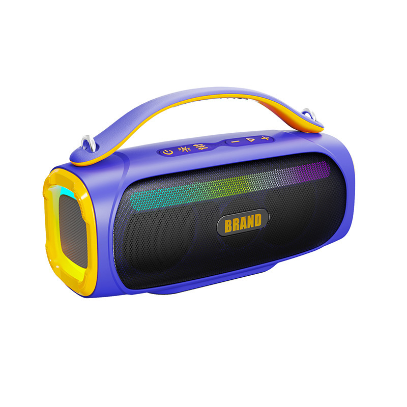 新品60Wハイパワーbluetoothオーディオrgbカラフルサブウーファワイヤレスバックショルダーポータブルアウトドアスピーカー|undefined