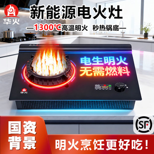 华火 New 3000W electric fire stove 2025 new household 220V electric flame stove pure electric open flame without fuel