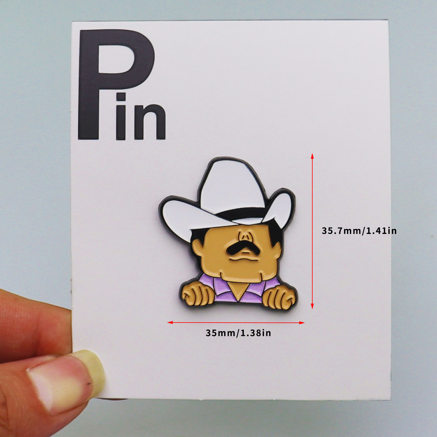 32g Weight Cute Pin Human Cartoon Alloy Iron Unisex Metal Hat Clip