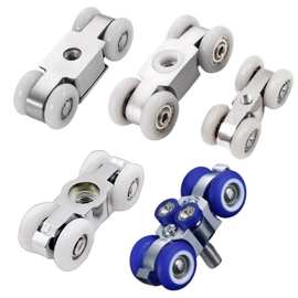 不锈钢木门合金吊轮滑轮推拉门吊轮移门折叠吊门轮吊轨道滑轮批发