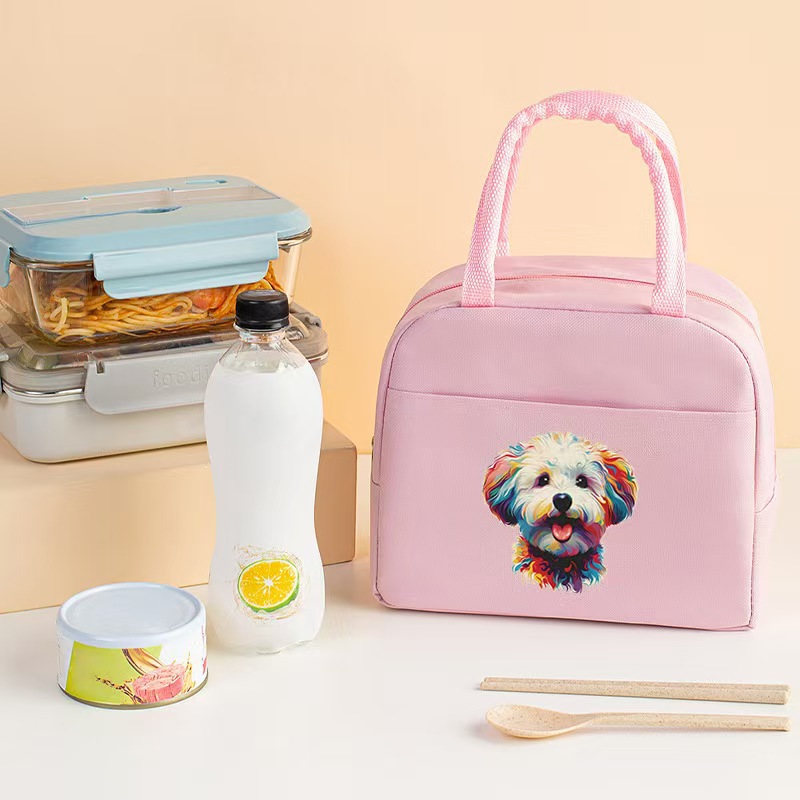 Bolsa aislante impresa transfronteriza Bolsa de almuerzo de trabajo Bolsa de hielo de papel de aluminio portátil Bolsa de almacenamiento de almuerzo para estudiantes Bolsa bento de picnic