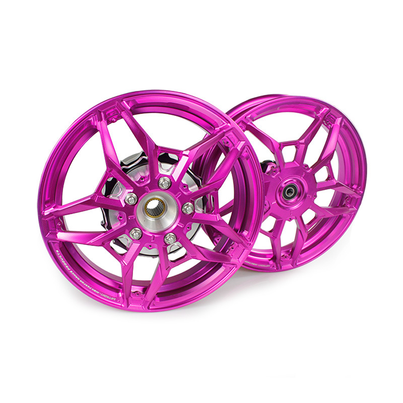 Suitable for Honda Motorcycle Giorno125 Front and Rear Wheels Cnc Aluminum Alloy Modification 12inch Wheel Hub Assembly Accessories