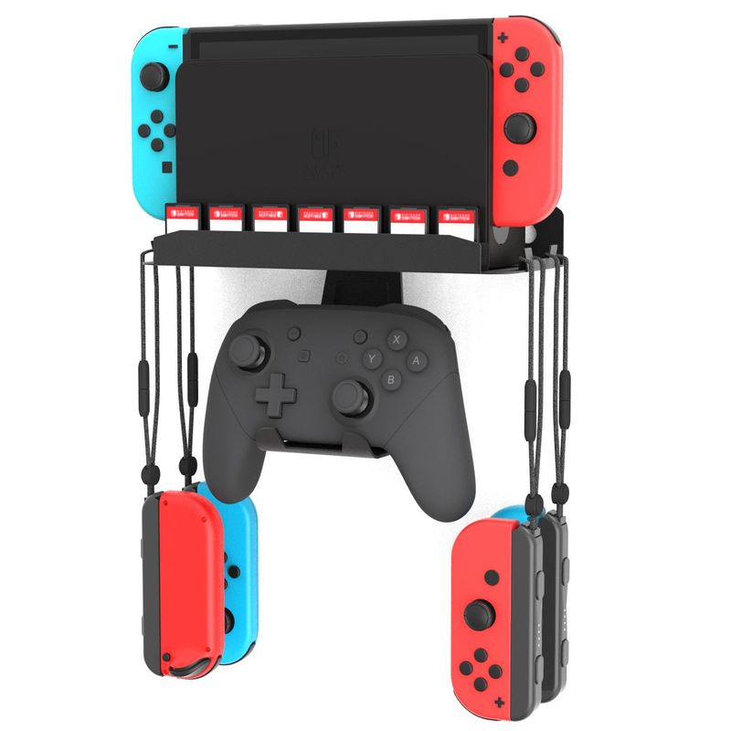 新しい Switch2\Switch\Oled ユニバーサル壁掛けハードウェア ブラケット、ゲーム カード スロット付き、Pro ハンドルをサポート|undefined