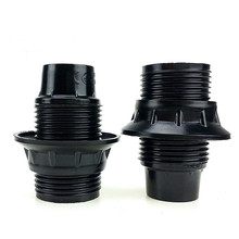 供应CE CQC认证E14铝盖电木灯头 胶木螺口灯座 自锁半牙灯头