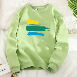 东南亚秋冬季新款加绒长袖卫衣女亚马逊速卖通大码宽松印花上衣女