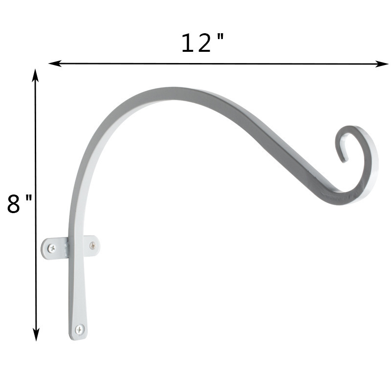 흰색 교수형 바구니 후크 사각 튜브 125g