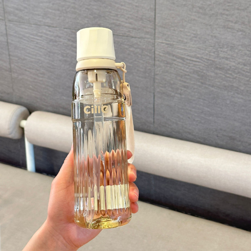 希楽コップ女子学生2025新型tritanプラスチック耐高温携帯大容量学生学校ストローカップ|undefined