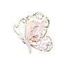 Zirconium from pearl, elegant fashionable brooch, pin, clothing, accessory lapel pin