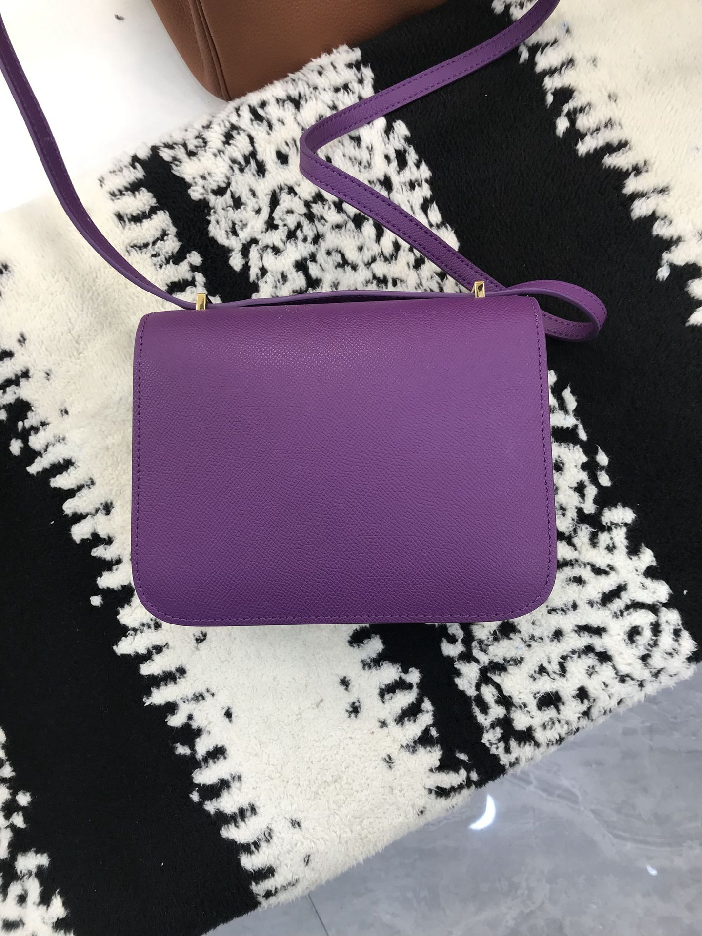 Lizard Embossed Cowhide Leather Bag 2025 New Trendy Genuine Leather H-Buckle Crossbody Small Square Bag For Women - Thumbnail 6