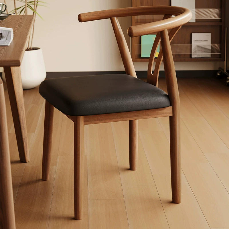 Стул Taisi со спинкой, домашний обеденный стул, современный простой обеденный стол, табурет, роговой стул, железный стул с имитацией твердой древесины, чай оптом