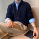 MYQ Duffy Handsome Casual Shirt Men's Autumn Loose Long-sleeved Shirt Korean Fashionable High-end DK Uniform Interior