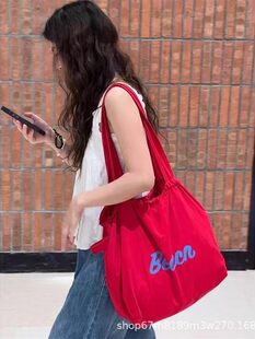 Summer capacious one-shoulder bag, underarm bag, shoulder bag