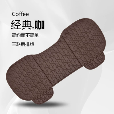 Seat Cushion Three-piece Set Fat — Seat cushion, seat cover - brown-color-back-row-long-cushion
