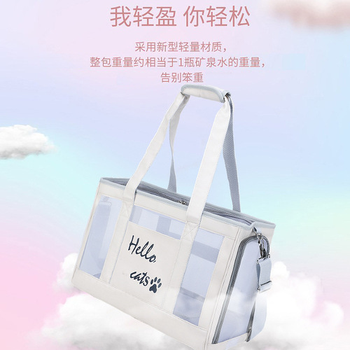 Cat Bag Pet Outing Portable Transparent Cat Crossbody Bag Portable Space Capsule Outing Shoulder Backpack Cat Supplies