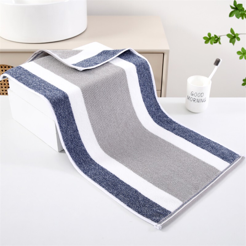 Factory wholesale cotton towel color yarn pretreatment high-grade jacquard face towel adult lovers cotton towel