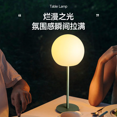 Peローラーボール小さなスタンドled雰囲気高级感デスクトップ小さなスタンドアイデア充电寝室学习スタンド