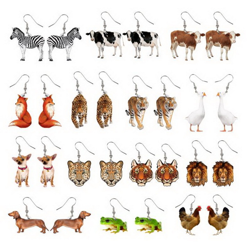 Casual Simple Style Animal Arylic Women's Drop Earrings display picture 1