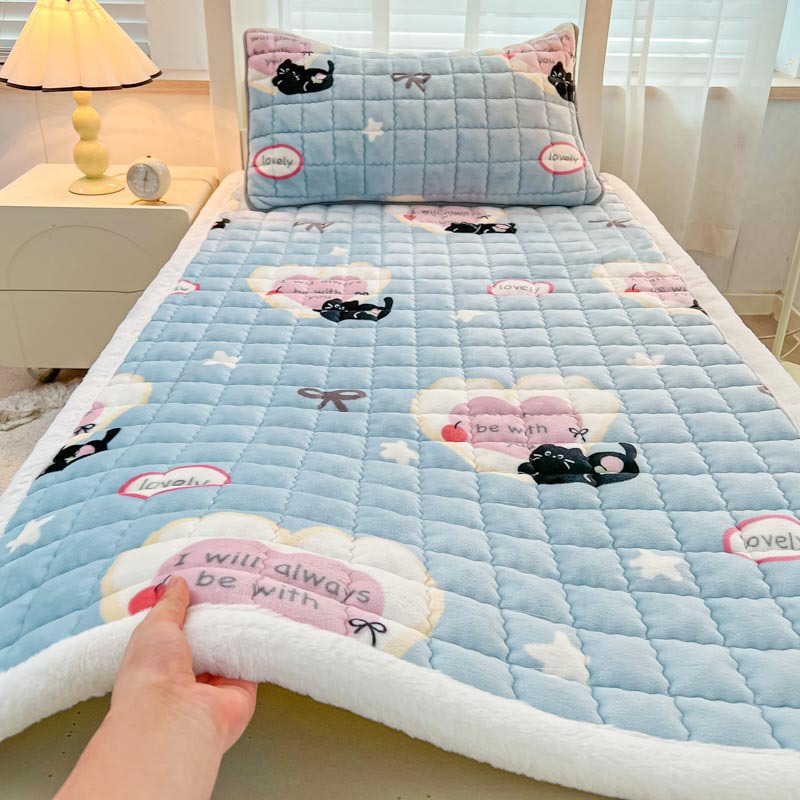 따뜻한 벨벳 엣지 매트리스 헤이무야옹