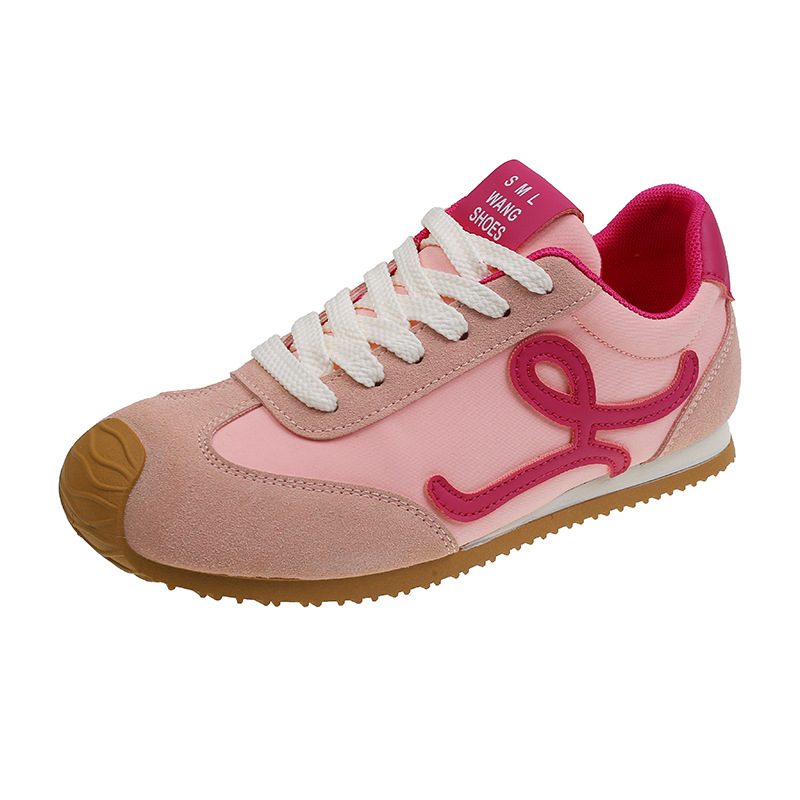 Wang Yibo es el mismo estilo de primavera de 2025 super explosión asimetría gran correa de cabeza de moda casual Agan De zapatos de entrenamiento para mujeres