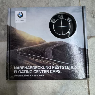 Applicable to BMW suspension wheel hub: Hub cover - all-black-f-chassis-68mm-4-pieces-with-packaging-box