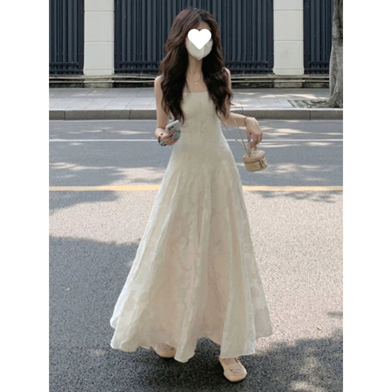 【1125人集め】新作ドレス リゾート風 ウエストAラインスカート 女子学生 夏着痩せ スリムフィット|undefined