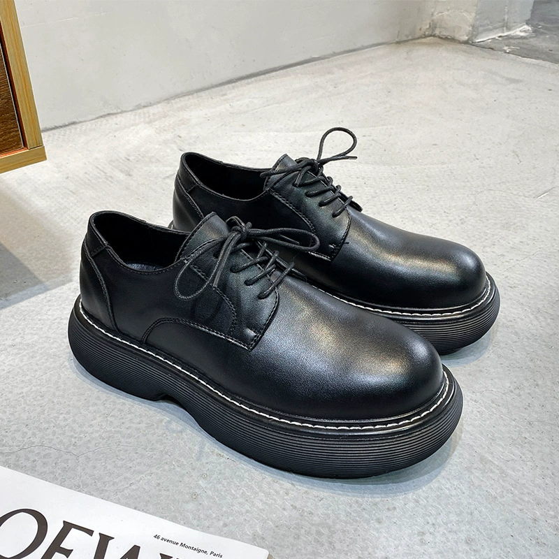 Британское мужское повседневное Деловое платье, увеличивающий интерьер, костюм для жениха, корейская модная кожаная обувь с большим носком 86267-R