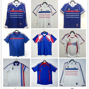 French Retro Short-Sleeved Football Uniforms, Home and Away Football Uniforms, Various Club Pre-Match Training Uniforms, Foreign Trade