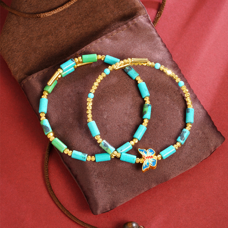 El antiguo método de oro de arena de Vietnam, la pulsera de mariposa con cuentas láser, no se desvanece durante mucho tiempo