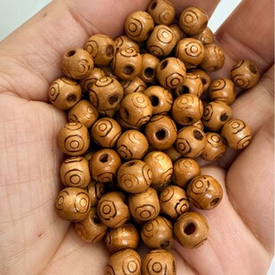 100�w8x7mm��ľ�A������ �CȦ����ɫ�E�Aɢ�錍ľ����diy�Ʒ���
