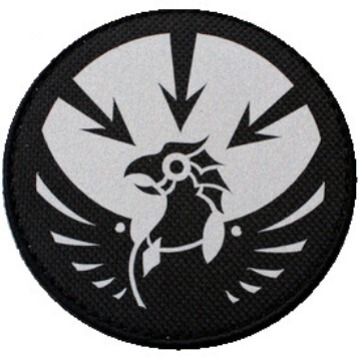 Embroidered logo badge Foundation Mobile Task Force logo highlight reflective Velcro armband coat, hat, backpack sticker