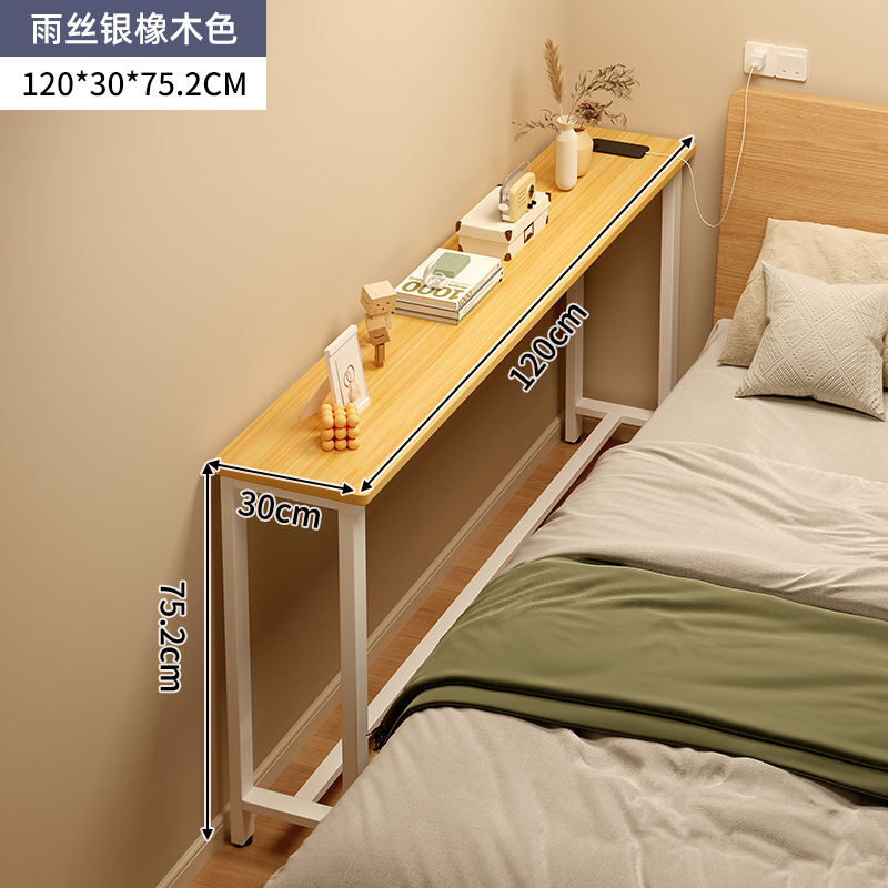 Mesa pequeña y estrecha junto a la pared, barra de comedor súper estrecha para el hogar, mesa larga de una palabra, estante de la sala de estar, barra larga de piso, gabinete estrecho, arte de hierro