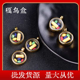 批发藏式配件佛珠搭配文玩配饰七彩青稞米经文嘎乌盒DIY吊坠挂件