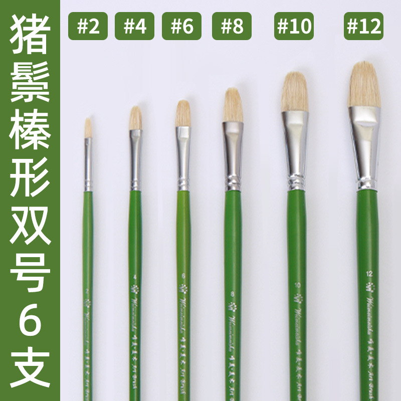 Huiyoumei Pincel Pintura al óleo Acrílico Gouache Pigmento de acuarela Lobo Hao Pincel de lana Tratamiento preferencial Pincel Montmart