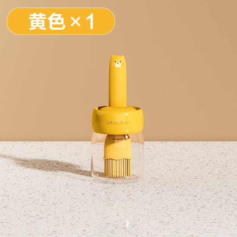 户外烧烤油壶刷厨房刷子硅胶刷家用油刷油瓶一体食品级烘焙烧烤刷|undefined