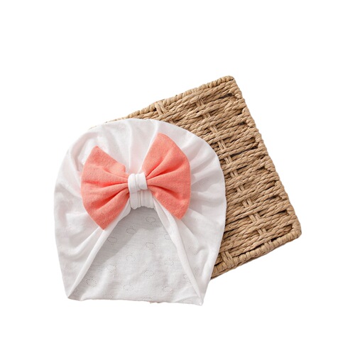 Spring and autumn bow baby Indian hat for boys and girls to protect the fontanelle, super cute and cute summer newborn baby hat