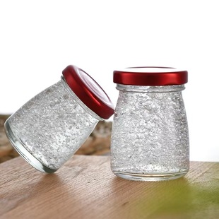 Factory Supply Bird's Nest Bottle Bottled Milk Frozen Flower Glue Fish Glue Stew Soup Bottle High Temperature Resistant Household Sealed Jar Honey Bottle