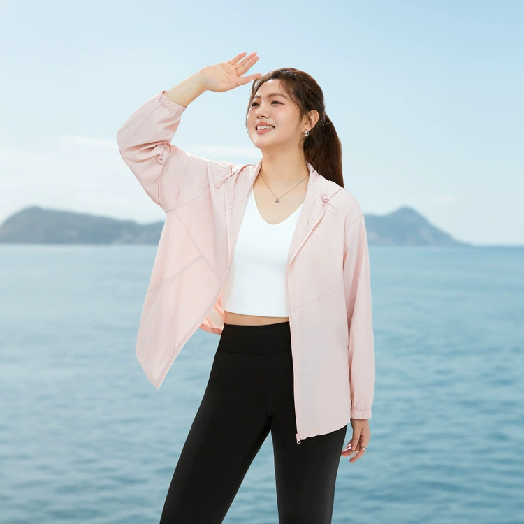 [Простой легкий на открытом воздухе тонкий и дышащий солнцезащитный крем с капюшоном] Felly Show большой размер женский толстый mm2025 летний новый