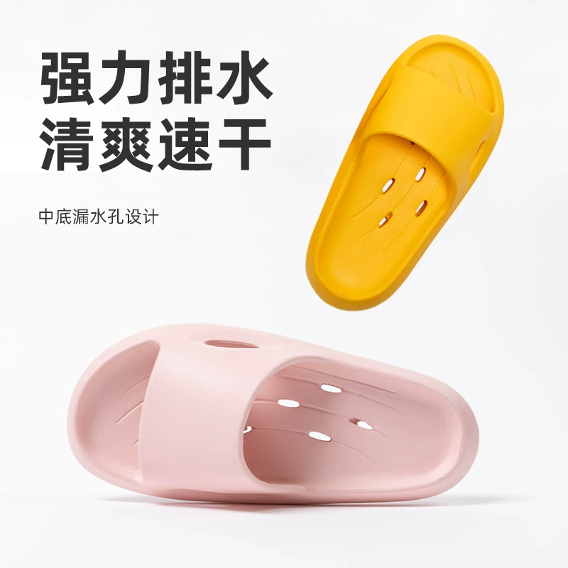 Тщательно отобранные летние домашние тапочки для ванной комнаты с противоскользящей подошвой, быстросохнущие, с перфорацией, для мужчин и женщин.