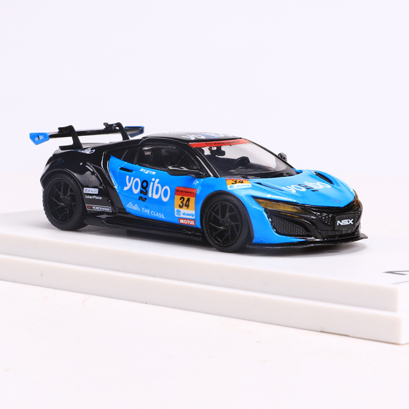 시간 마이크로 1:64 혼다 혼다 NSX 레이싱 시뮬레이션 합금 자동차 모델 컬렉션