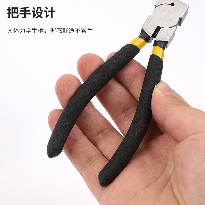 批发隐形防盗网用十字扣钳子夹子防盗窗防护网卡簧剪钳子钢丝十字