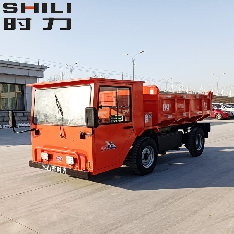 Electric four unlike car weight three tons electric four-wheel dump truck Lithium electric four-wheel slag truck
