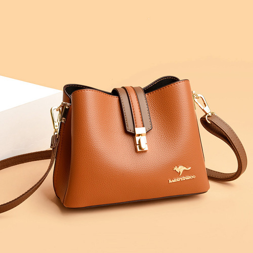 Bags for Women New  Crossbody Shoulder Bag Contrast Color Fashion Bucket Bag Women’s Bag European and American One Piece Dropshipping