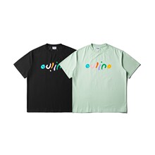RUIIENRS x CROWD CITY AW 2025 夏季新款时尚百搭字母短袖Y522