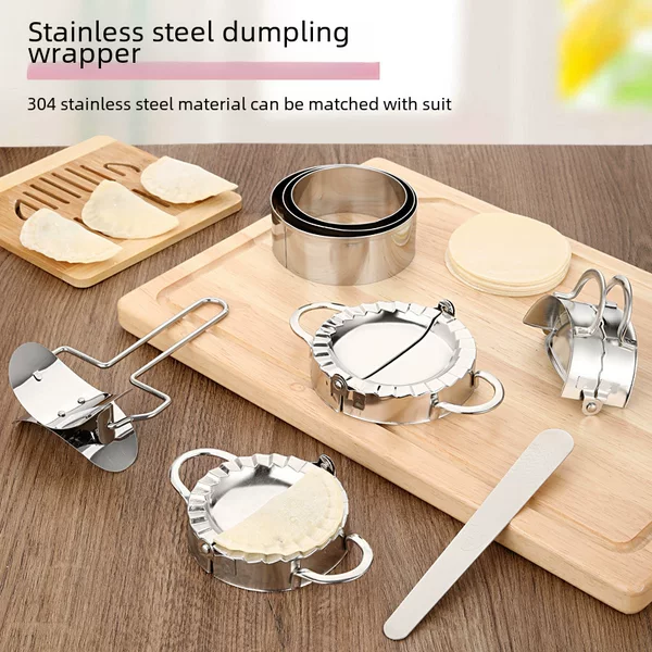 Manufacturer's Ready-Made Kitchen Utensils, Easy Dumpling Wrapper Mold, Stainless Steel Dumpling Wrapper Set
