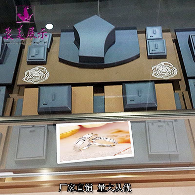 珠宝展示套装道具K金戒指吊坠手镯陈列道具专业设计制作工厂供应