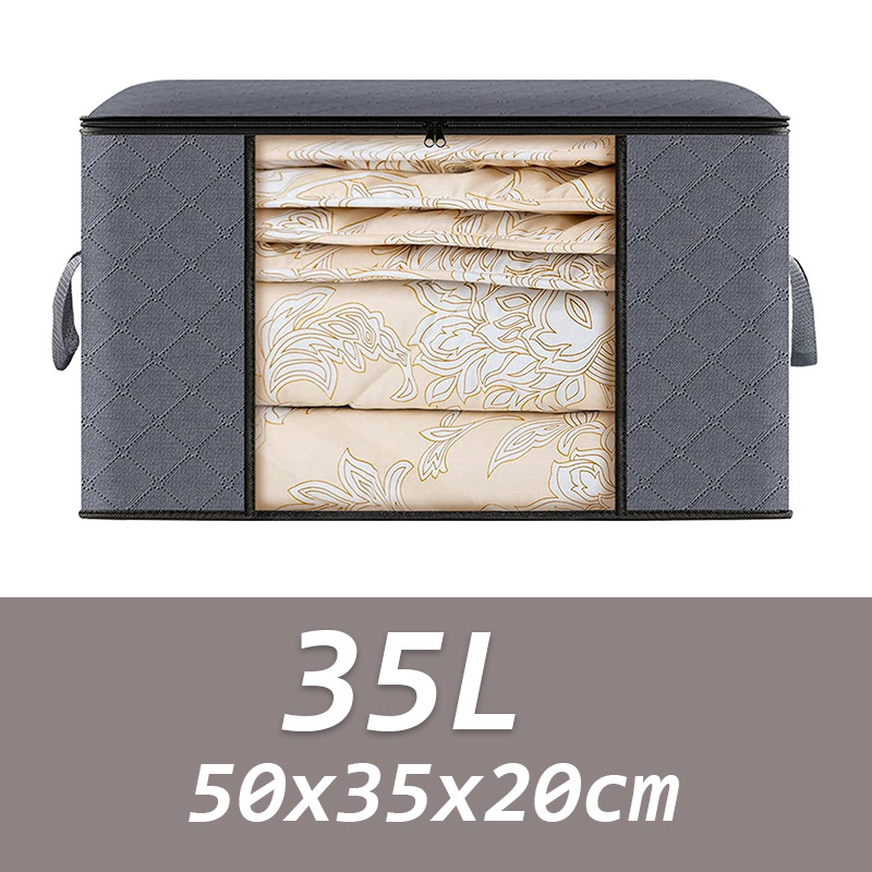 Bolsa de almacenamiento de gran capacidad debajo de la cama plegable manta bolsa de almacenamiento mango reforzado caja de almacenamiento de ropa bolsa de edredón